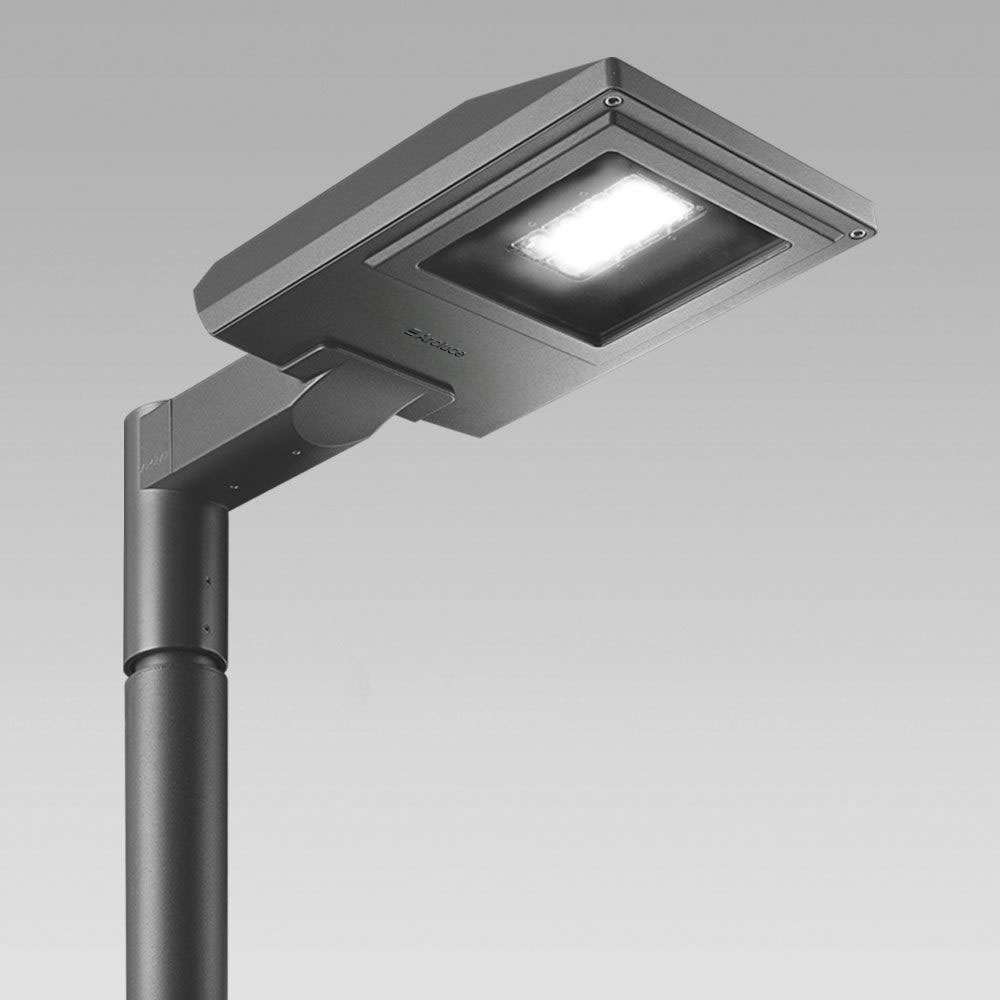 Luminaire pour l'éclairage urbaine avec un design contemporain et performances élevées