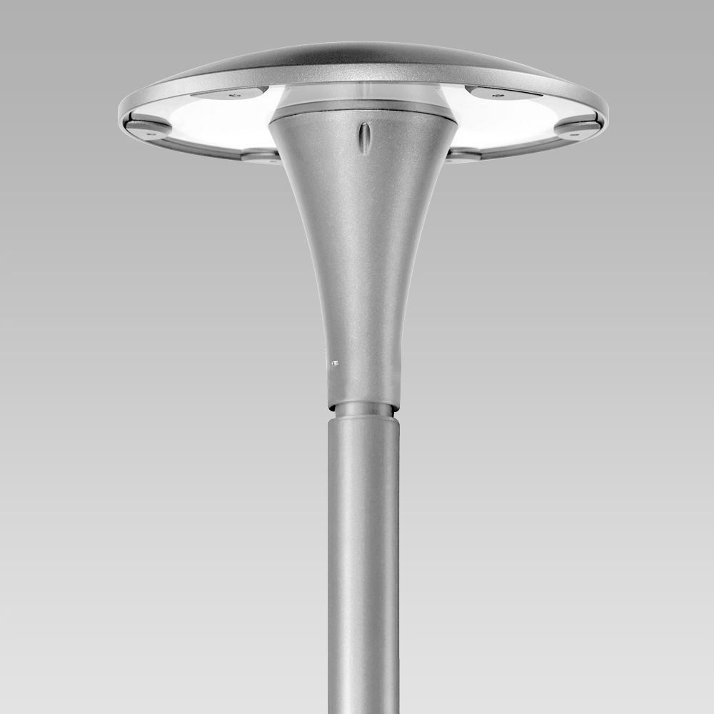 Post-top lights  Unique design urban lighting luminaire, with high visual comfort and no light pollution