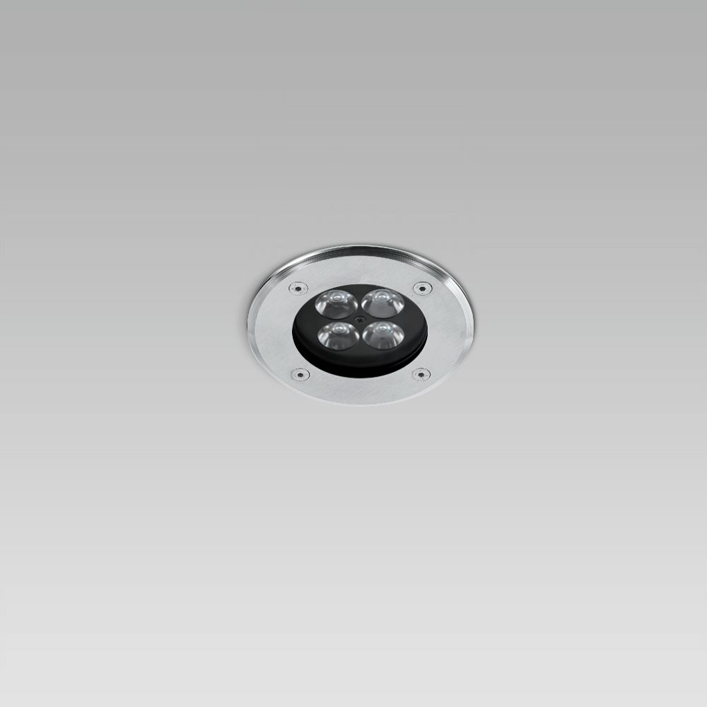 RAY110 short round trim stainless steel 