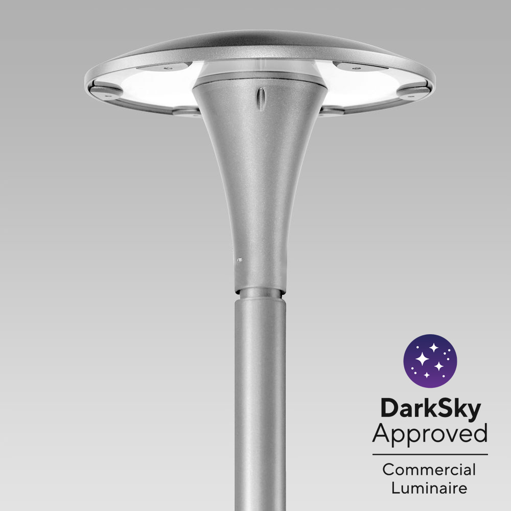 Unique design urban lighting luminaire, with high visual comfort and no light pollution