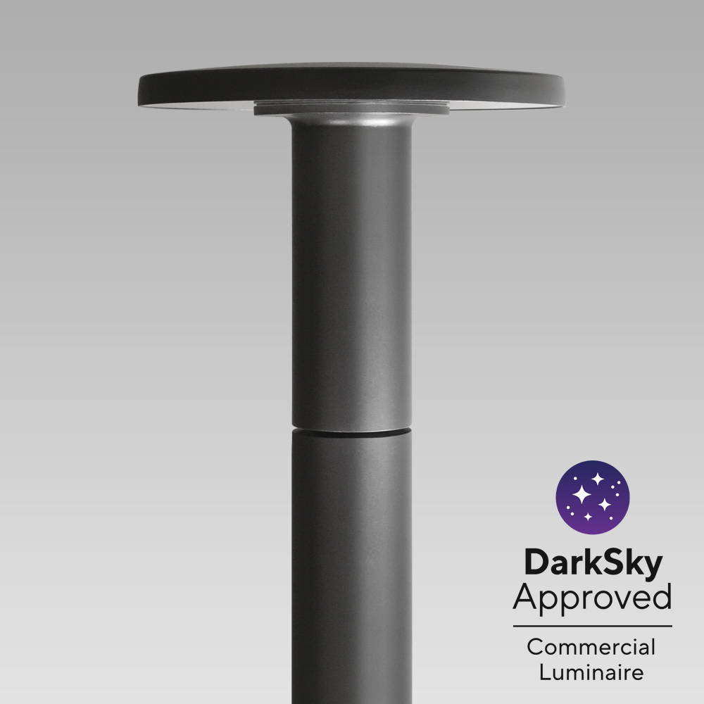 Essential design urban lighting luminaire, with high visual comfort and no light pollution